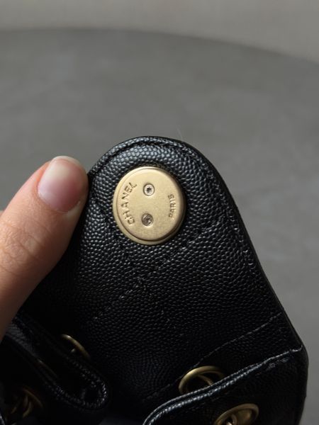 Сумка Chanel 25 Micro Handbag in Grained Calfskin Black/Gold 991064 фото