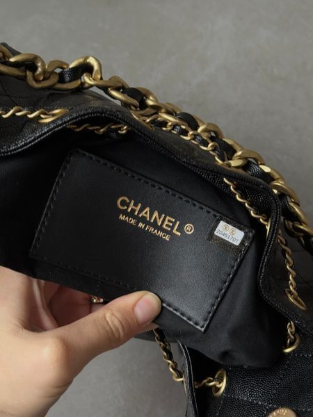 Сумка Chanel 25 Micro Handbag in Grained Calfskin Black/Gold 991064 фото