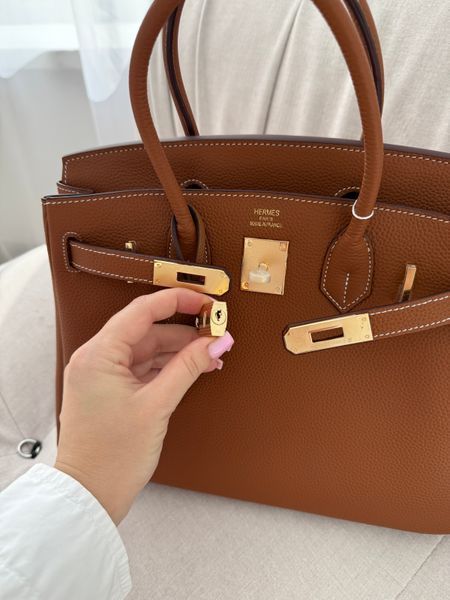 Сумка Hermes Birkin 30 in Gold Togo Leather/Gold Hardware 429 фото