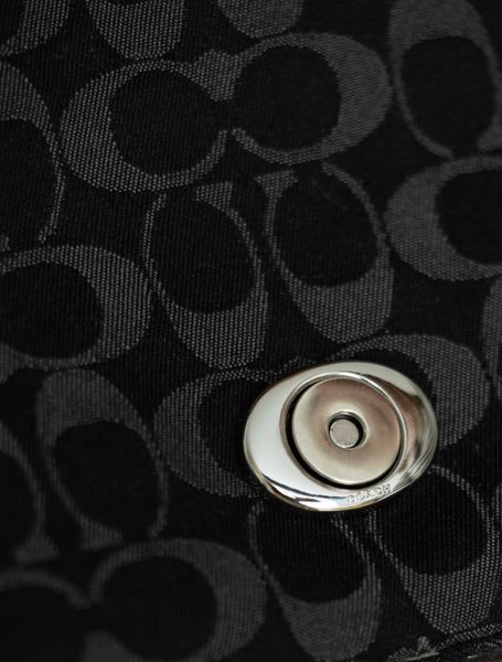 Сумка Coach Soft Tabby Shoulder Bag in Signature Black Denim 0585 фото