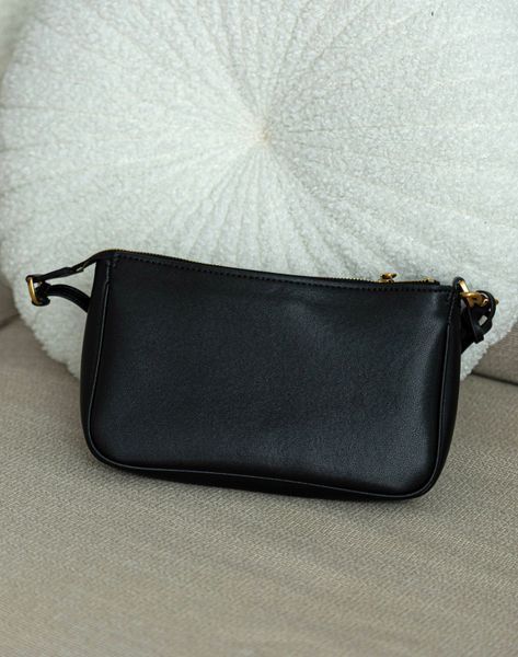 Cумка Balenciaga Rodeo Sling Pochette in Black Smooth Calfskin/Aged-Gold Hardware 012591 фото