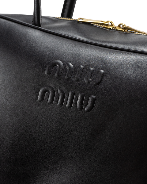 Сумка Miu Miu Arcadie Softy Handbag in Black Leather 0490 фото