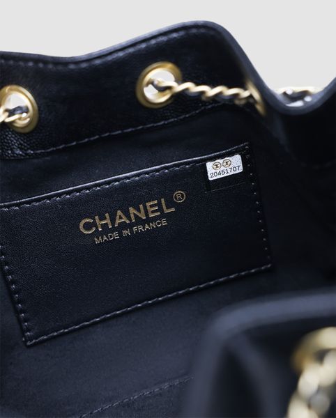Сумка Chanel 25 Micro Handbag in Grained Calfskin Black/Gold 991064 фото