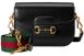 Сумка Gucci Horsebit 1955 Small Shoulder Bag in Black Leather 0461 фото 1