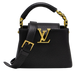 Сумка Louis Vuitton Capucines Mini in Black Taurillon Leather/Gold-Tone Hardware with Leather Strap 76896 фото 1