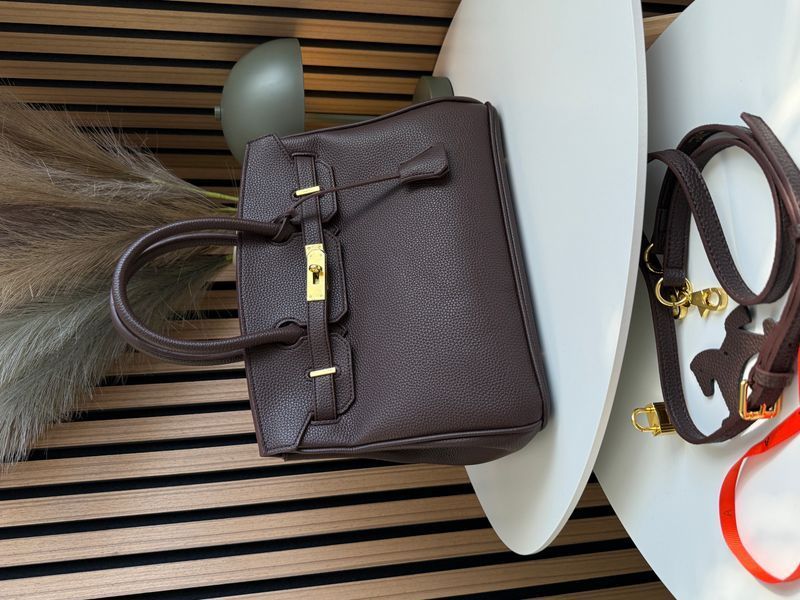 Сумка Hermes Birkin 30 in Dark Brown Leather/Gold Hardware 0448 фото