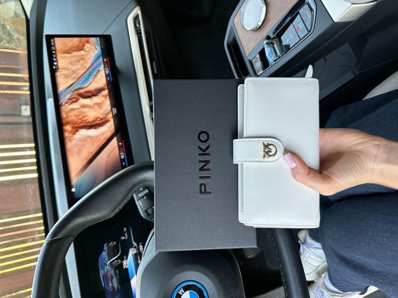 Гаманець Pinko Leather Wallet White 88172 фото
