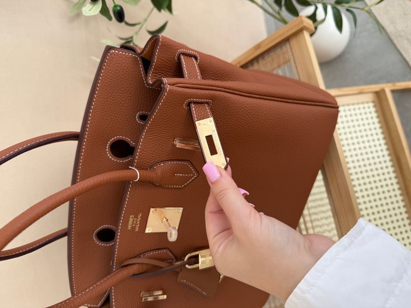 Сумка Hermes Birkin 30 in Gold Togo Leather/Gold Hardware 429 фото