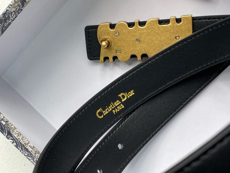 Ремінь Dior JA-D-Fence Belt Black Smooth Calfskin 66138 фото