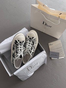 Жіночі кеди Dior Walk'N'Dior Platform White/Black Premium 37 D010 фото