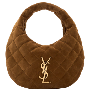 Сумка Saint Laurent Icarino In Quilted Suede Caramel Cognac 0191 фото