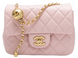 Брендова жіноча сумка Chanel Mini Classic Single Flap Bag in Pink Quilted Leather with Gold Hardware Premium 0383 фото 1