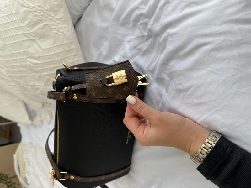 Сумка Louis Vuitton The Express PM in Black Calfskin Leather/Gold Hardware 591 фото