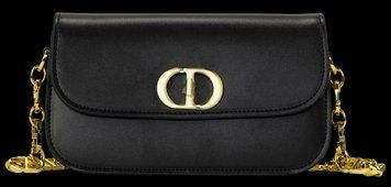 Сумка Dior 30 Montaigne Avenue Bag in Black Calfskin 0337 фото