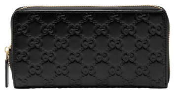 Гаманець Gucci Black Guccissima Zip-Around Wallet Black 88148 фото