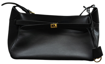 Сумка Balenciaga Bel Air Shoulder Bag Small in Black Smooth Calfskin/Aged-Gold Hardware 12592 фото