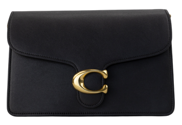 Сумка Coach Chain Tabby Shoulder Bag 26 in Leather Black/Brass Hardware 0542 фото