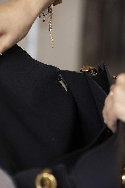 Сумка Coach Chain Tabby Shoulder Bag 26 in Leather Black/Brass Hardware 0542 фото