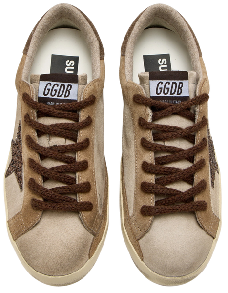 Жіночі кеди Golden Goose Superstar Sneakers in Taupe/Brown Suede 36 1536 фото