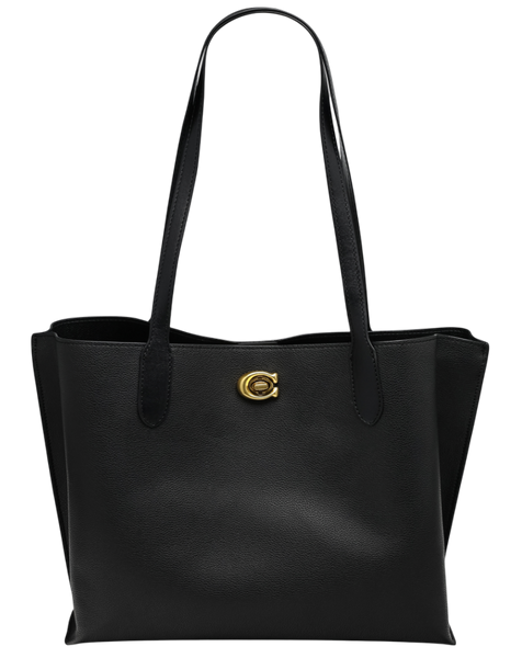 Сумка Coach Willow Tote 34 in Leather Black 991066 фото