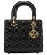 Сумка Christian Dior Small Lady Dior My ABCDior Bag in Black Cannage Lambskin/Gold Hardware 434 фото 1