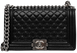Сумка Chanel Medium Boy Bag in Black Caviar Leather/Silver Hardware 0331 фото 1
