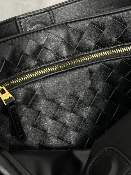 Сумка Bottega Veneta Vintage Leather Intrecciato Crossbody Bag Black 99638 фото