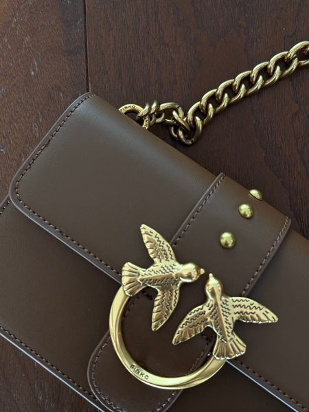 Сумка Pinko Mini Love Bag One Simply Brown/Gold 9757 фото