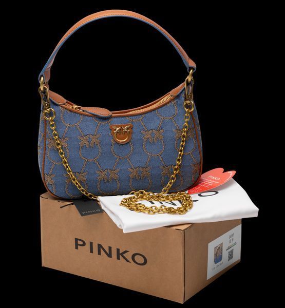 Сумка Pinko Love Mini Half Moon Denim 99215 фото