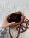 Сумка Miu Miu Arcadie Leather Top-Handle Bag in Cognac Брендовая женская сумка Miu Miu Arcadie Leather Top-Handle Bag in Cognac 476 фото 9