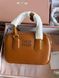 Сумка Miu Miu Arcadie Leather Top-Handle Bag in Cognac Брендовая женская сумка Miu Miu Arcadie Leather Top-Handle Bag in Cognac 476 фото 14
