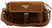 Сумка Prada Explore Medium Suede Shoulder Bag With Flap Brown 0525 фото 1