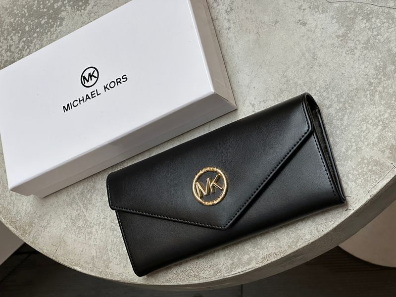 Кошелек Michael Kors Large Wallet Smooth Skin Black 88180 фото