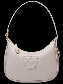 Сумка Pinko Half Moon Bag Simply Cream With Leather Buckle 99304 фото