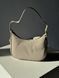 Сумка Pinko Half Moon Bag Simply Cream With Leather Buckle 99304 фото 4