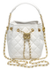 Сумка Chanel Button Bucket Crossbody Bag Lambskin White 991071 фото 1