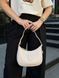 Сумка Pinko Half Moon Bag Simply Cream With Leather Buckle 99304 фото 2