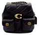 Рюкзак Coach Pillow Tabby Backpack Black/Gold 5722 фото 1