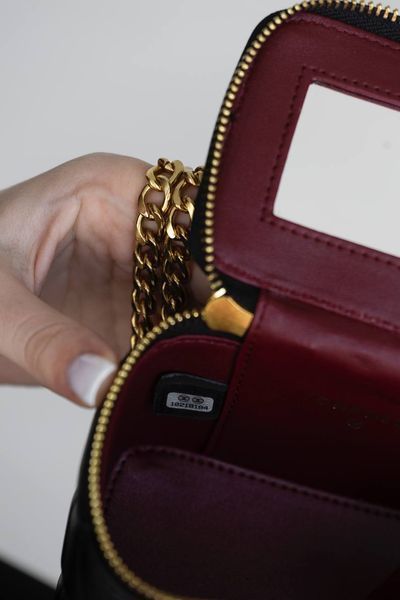 Cумка Chanel Pearl Crush Mini Vanity Bag in Black Quilted Lambskin 393 фото