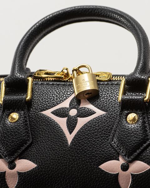 Сумка Louis Vuitton Speedy Bandouli&egrave;re 25 in Bicolour Monogram Empreinte Leather Black/Beige 1015 фото