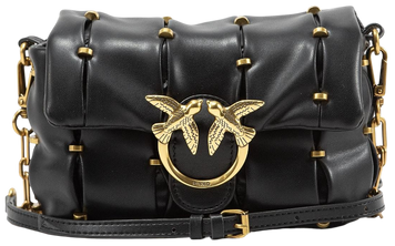 Сумка Pinko Mini Love Bag Puff Pinched Black/Gold 0048 фото
