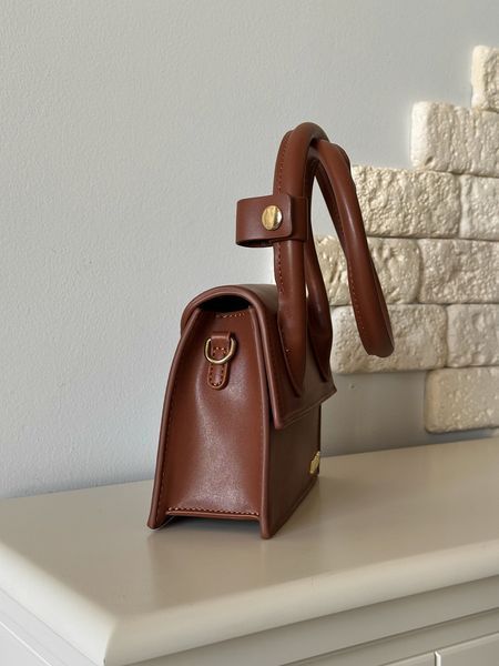 Сумка Jacquemus Le Chiquito Noeud Bag in Brown Leather 0491 фото
