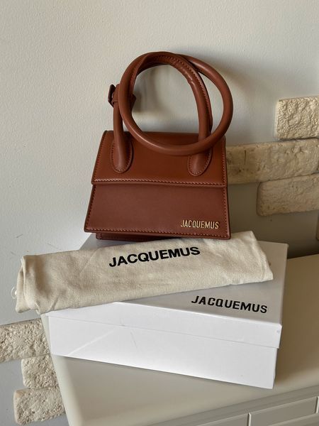 Сумка Jacquemus Le Chiquito Noeud Bag in Brown Leather 0491 фото