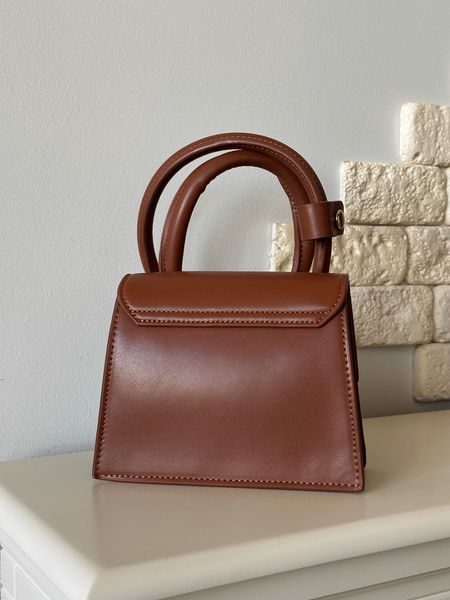 Сумка Jacquemus Le Chiquito Noeud Bag in Brown Leather 0491 фото