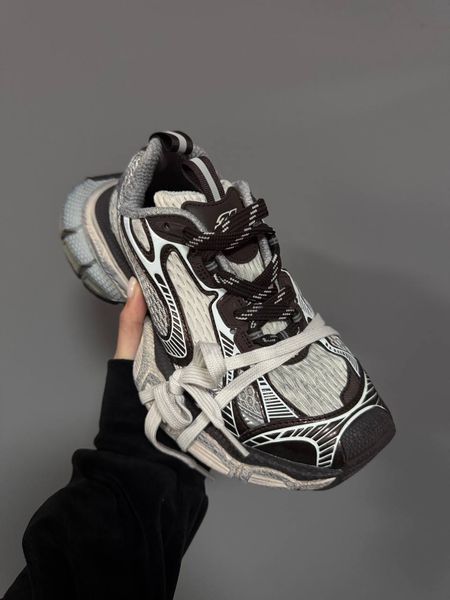 Жіночі брендові кросівки Balenciaga 3XL Extreme Lace Sneakers in Brown/Grey/Beige 36 006 фото