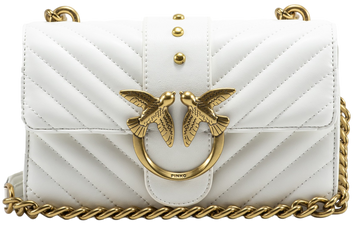 Сумка Pinko Mini Love Bag One Simply Puff White/Gold 0044 фото