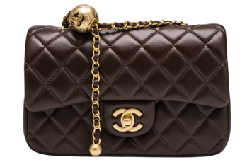 Сумка Chanel Classic 1.55 Small Single Flap in Chocolate Quilted Lambskin/Gold Hardware 240 фото