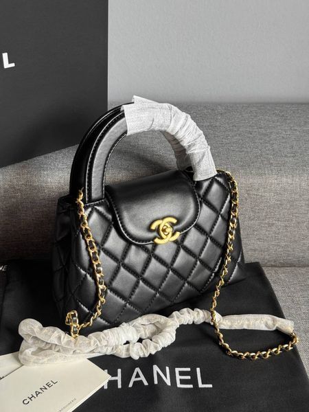 Сумка Chanel Mini Kelly Bag in Black Shiny Aged Calfskin/Gold Hardware 3906 фото