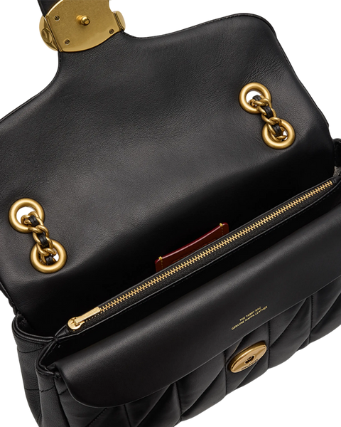 Сумка Coach Tabby Shoulder Bag 26 with Pillow Quilting Black/Brass Hardware 012296 фото