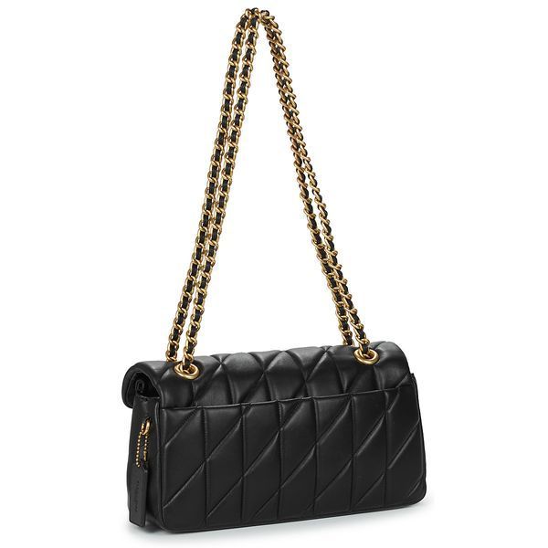 Сумка Coach Tabby Shoulder Bag 26 with Pillow Quilting Black/Brass Hardware 012296 фото